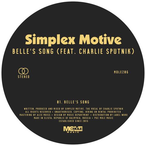 Simplex Motive, Charlie Sputnik - Belle's Song [MOLE206]